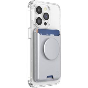 PopSockets Softgoods Phone Wallet with Expanding Grip and Adapter Ring for MagSafe, Phone Card Holder, Wireless Charging Compatible, Wallet Compatible with MagSafe® Silver PopSockets Softgoods Phone Wallet with Expanding Grip and Adapter Ring for MagSafe, Phone Card Holder, Wireless Charging Compatible, Wallet Compatible with MagSafe® Silver