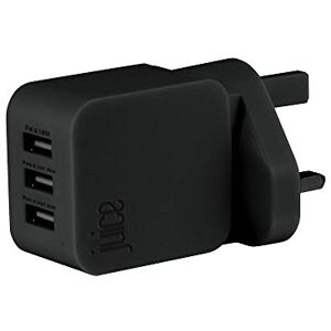JUICE Triple Three USB Port Universal Mains Charger, 3.4A, Black JUICE Triple Three USB Port Universal Mains Charger, 3.4A, Black