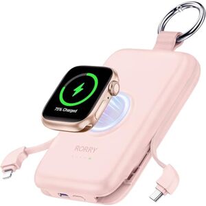 RORRY Power Bank with Built in USB-C/iOS Cables, 10000mAh PD 20W Portable Charger with 3 Outputs, Powerbank Fast Charging Compatible with iPhone 16/15/14 Series, Samsung, Apple Watch and AirPods RORRY Power Bank with Built in USB-C/iOS Cables, 10000mAh PD 20W Portable Charger with 3 Outputs, Powerbank Fast Charging Compatible with iPhone 16/15/14 Series, Samsung, Apple Watch and AirPods