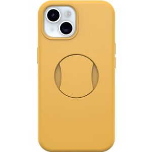 OtterBox iPhone 15, iPhone 14, and iPhone 13 OtterGrip Symmetry Series Case ASPEN GLEAM (Orange), built-in grip, sleek case, snaps to MagSafe, raised edges protect camera & screen OtterBox iPhone 15, iPhone 14, and iPhone 13 OtterGrip Symmetry Series Case ASPEN GLEAM (Orange), built-in grip, sleek case, snaps to MagSafe, raised edges protect camera & screen