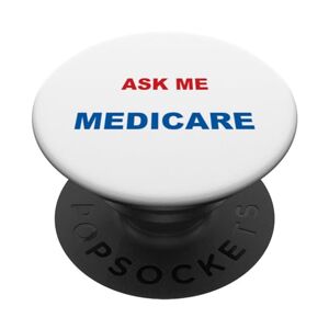 ASK Me About Medicare PopSockets Swappable PopGrip