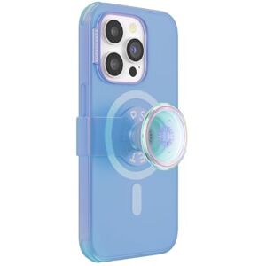 PopSockets iPhone 14 Pro Case with Phone Grip and Slide Compatible with MagSafe, Phone Case for iPhone 14 Pro, Wireless Charging Compatible Opalescent Blue PopSockets iPhone 14 Pro Case with Phone Grip and Slide Compatible with MagSafe, Phone Case for iPhone 14 Pro, Wireless Charging Compatible Opalescent Blue