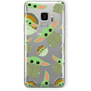 ERT GROUP mobile phone case for Samsung S9 original and officially Licensed Star Wars pattern Baby Yoda 006 optimally adapted to the shape of the mobile phone, partially transparent ERT GROUP mobile phone case for Samsung S9 original and officially Licensed Star Wars pattern Baby Yoda 006 optimally adapted to the shape of the mobile phone, partially transparent