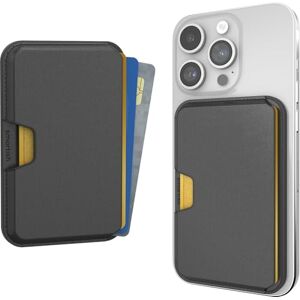 Smartish MagSafe Wallet Side Hustle Vegan Leather Slim Detachable Magnetic Card Holder Qi2 Certified iPhone MagSafe Wallet for Apple iPhone 16/15/14/13/12 Models Black Tie Affair Smartish MagSafe Wallet Side Hustle Vegan Leather Slim Detachable Magnetic Card Holder Qi2 Certified iPhone MagSafe Wallet for Apple iPhone 16/15/14/13/12 Models Black Tie Affair