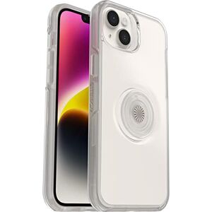 OtterBox OTTER + POP SYMMETRY CLEAR SERIES for iPhone 14 Plus,Polycarbonate,Wireless Charging Compatible CLEAR OtterBox OTTER + POP SYMMETRY CLEAR SERIES for iPhone 14 Plus,Polycarbonate,Wireless Charging Compatible CLEAR