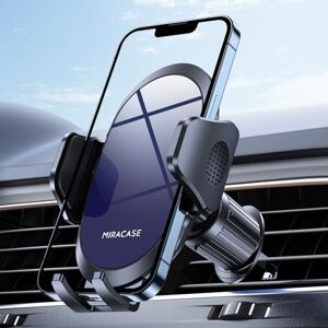 Miracase 2025 Car Phone Holder, Stable Double Steel-Hook Air Vent Car Phone Mount Cradle 360°Rotation, One Button Release Mobile Phone Holder for iPhone, Galaxy, All 4.0''-7'' Smartphones Miracase 2025 Car Phone Holder, Stable Double Steel-Hook Air Vent Car Phone Mount Cradle 360°Rotation, One Button Release Mobile Phone Holder for iPhone, Galaxy, All 4.0''-7'' Smartphones