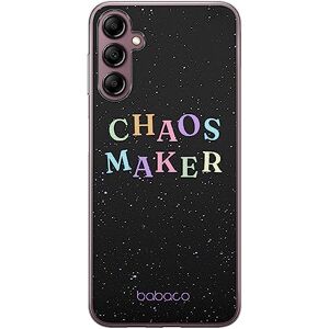 Babaco ERT GROUP mobile phone case for Samsung A14 4G/5G original and officially Licensed pattern Chaos maker 002 optimally adapted to the shape of the mobile phone, case made of TPU Babaco ERT GROUP mobile phone case for Samsung A14 4G/5G original and officially Licensed pattern Chaos maker 002 optimally adapted to the shape of the mobile phone, case made of TPU