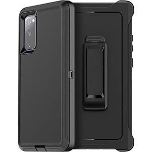 OtterBox Samsung Galaxy S20 FE 5G (FE ONLY Not compatible with other Galaxy S20 models) Defender Series Case BLACK, rugged & durable, with port protection, includes holster clip kickstand OtterBox Samsung Galaxy S20 FE 5G (FE ONLY Not compatible with other Galaxy S20 models) Defender Series Case BLACK, rugged & durable, with port protection, includes holster clip kickstand