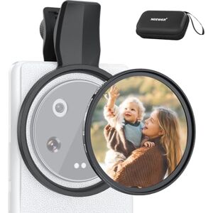 NEEWER 67mm Clip On Black Mist Filter for Phone, Black Diffusion 1/4 Photography Lens Accessories Kit for Android Smartphone Camera, Compatible with Samsung Google Pixel Huawei Xiaomi, FL-B20 NEEWER 67mm Clip On Black Mist Filter for Phone, Black Diffusion 1/4 Photography Lens Accessories Kit for Android Smartphone Camera, Compatible with Samsung Google Pixel Huawei Xiaomi, FL-B20