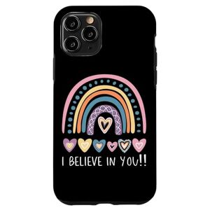 CheerfulRainbows iPhone 11 Pro Colorful Rainbow and Hearts Motivational Sayings Case