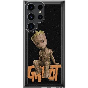 ERT GROUP mobile phone case for Samsung S23 ULTRA original and officially Licensed Marvel pattern Groot 005 optimally adapted to the shape of the mobile phone, case made of TPU ERT GROUP mobile phone case for Samsung S23 ULTRA original and officially Licensed Marvel pattern Groot 005 optimally adapted to the shape of the mobile phone, case made of TPU