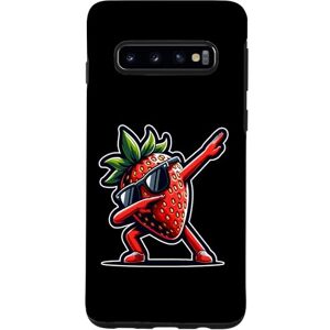 Sweet Strawberry Designs Cool Fruit Wear Galaxy S10 Cute Strawberry Dabbing Funny Kids Print Case