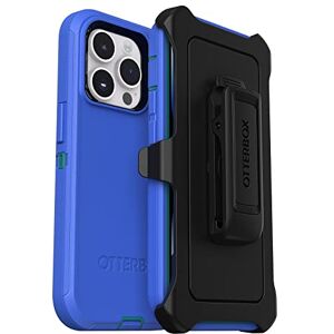 OtterBox iPhone 14 Pro (ONLY) Defender Series Case RAIN Check (Blue), Rugged & Durable, with Port Protection, Includes Holster Clip Kickstand OtterBox iPhone 14 Pro (ONLY) Defender Series Case RAIN Check (Blue), Rugged & Durable, with Port Protection, Includes Holster Clip Kickstand