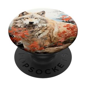 Arctic Funny Arctic Wolf Animal Lover For Teens Christmas PopSockets Swappable PopGrip