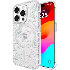 Kate Spade New York iPhone 15 Pro Case, Compatible with MagSafe Modern Flower Silver Kate Spade New York iPhone 15 Pro Case, Compatible with MagSafe Modern Flower Silver