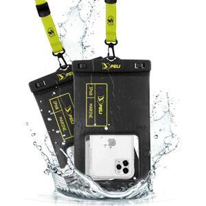 Case-Mate Peli 2 Pack Marine IP68 Waterproof Phone Pouch (XL Size)-Floating Waterproof Phone Case For iPhone 16 Pro Max/iPhone 15 Pro/14 Pro/13/12/S25 Detachable Lanyard Black/Hi-Vis Yellow Case-Mate Peli 2 Pack Marine IP68 Waterproof Phone Pouch (XL Size)-Floating Waterproof Phone Case For iPhone 16 Pro Max/iPhone 15 Pro/14 Pro/13/12/S25 Detachable Lanyard Black/Hi-Vis Yellow