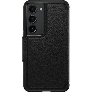 OtterBox Galaxy S23 Strada Series Case SHADOW (Black), card holder, genuine leather, pocket-friendly, folio case OtterBox Galaxy S23 Strada Series Case SHADOW (Black), card holder, genuine leather, pocket-friendly, folio case