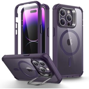 ESR iPhone 14 Pro Case, MagSafe Compatible, Full Body Shockproof, Military-Grade Protection, Magnetic Kickstand Case (HaloLock), Clear Purple ESR iPhone 14 Pro Case, MagSafe Compatible, Full Body Shockproof, Military-Grade Protection, Magnetic Kickstand Case (HaloLock), Clear Purple