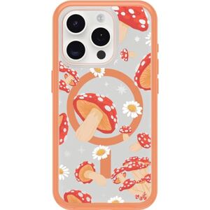 OtterBox iPhone 15 Pro (Only) Symmetry Series Clear Case FUNGI (Orange), snaps to MagSafe, ultra-sleek, raised edges protect camera & screen OtterBox iPhone 15 Pro (Only) Symmetry Series Clear Case FUNGI (Orange), snaps to MagSafe, ultra-sleek, raised edges protect camera & screen