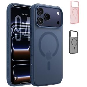 Belkin SheerForce Grip MagSafe Compatible iPhone 17 Pro Max Case with Slim Design & Anti-Slip Side Lines Magnetic, Transparent, & Shockproof Protective iPhone Case Blue Belkin SheerForce Grip MagSafe Compatible iPhone 17 Pro Max Case with Slim Design & Anti-Slip Side Lines Magnetic, Transparent, & Shockproof Protective iPhone Case Blue