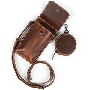 LONDO Genuine Leather Phone Bag Case Versatile Crossbody Wallet with Credit Card Holder, Coin Pouch & Protective Smartphone Organizer, Brown LONDO Genuine Leather Phone Bag Case Versatile Crossbody Wallet with Credit Card Holder, Coin Pouch & Protective Smartphone Organizer, Brown