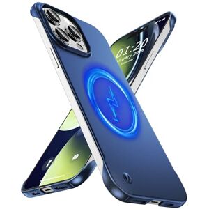 GRECAZO Magnetic Ultra Thin Frosted Designed for iPhone 14 Pro Max Frameless Case 6.7 inch(2022) Slim Minimalist Lightweight Matte Hard Anti-Scratch MagSafe Cover Protective Borderless Case-Navy Blue GRECAZO Magnetic Ultra Thin Frosted Designed for iPhone 14 Pro Max Frameless Case 6.7 inch(2022) Slim Minimalist Lightweight Matte Hard Anti-Scratch MagSafe Cover Protective Borderless Case-Navy Blue