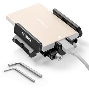 NEEWER Mount Bracket SSD Holder with Cold Shoe Clamp, 1.6"-2.6" for Samsung T5 T7 SSD SanDisk Compatible with SmallRig Cage for BMPCC 4K 6K Compatible with 16 15 Pro Cage, UA035 NEEWER Mount Bracket SSD Holder with Cold Shoe Clamp, 1.6"-2.6" for Samsung T5 T7 SSD SanDisk Compatible with SmallRig Cage for BMPCC 4K 6K Compatible with 16 15 Pro Cage, UA035
