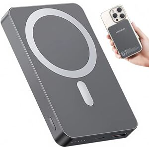 PORTENTUM MagSafe power bank fast charging 10000 mAh ultra-slim 14 mm – Portable charger magnetic 22.5 W PD & QC – Qi 15 W wireless – Battery pack USB-C + USB-A for iPhone Samsung Smartphones Tablets PORTENTUM MagSafe power bank fast charging 10000 mAh ultra-slim 14 mm – Portable charger magnetic 22.5 W PD & QC – Qi 15 W wireless – Battery pack USB-C + USB-A for iPhone Samsung Smartphones Tablets