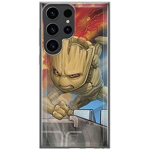 ERT GROUP mobile phone case for Samsung S23 ULTRA original and officially Licensed Marvel pattern Groot 003 optimally adapted to the shape of the mobile phone, case made of TPU ERT GROUP mobile phone case for Samsung S23 ULTRA original and officially Licensed Marvel pattern Groot 003 optimally adapted to the shape of the mobile phone, case made of TPU