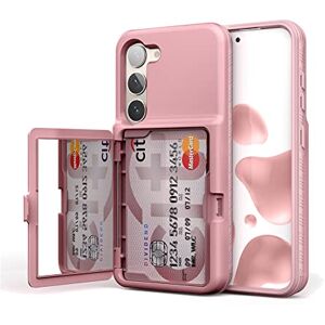 WeLoveCase Samsung Galaxy S23 Case Wallet Case with Credit Card Holder & Hidden Mirror, All-Round Protection Shockproof Phone Cover Designed for Samsung Galaxy S23 5G, 6.1 Inch Rose Gold WeLoveCase Samsung Galaxy S23 Case Wallet Case with Credit Card Holder & Hidden Mirror, All-Round Protection Shockproof Phone Cover Designed for Samsung Galaxy S23 5G, 6.1 Inch Rose Gold