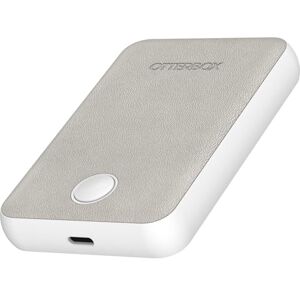 OtterBox Wireless Power Bank for MagSafe, Slim Portable Charger with USB-C to USB-C cable included, LED Indicator, 5,000 mAh Durable Design for iPhone, White OtterBox Wireless Power Bank for MagSafe, Slim Portable Charger with USB-C to USB-C cable included, LED Indicator, 5,000 mAh Durable Design for iPhone, White