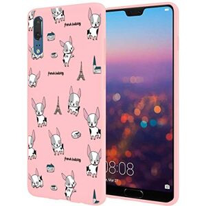 ZhuoFan Huawei P20 Case, Phone Cases Pink Liquid Silicone with Pattern Shockproof Soft Flexible Gel TPU Rubber Back Cover Bumper Skin for Huawei P 20 Smartphone, Bulldog ZhuoFan Huawei P20 Case, Phone Cases Pink Liquid Silicone with Pattern Shockproof Soft Flexible Gel TPU Rubber Back Cover Bumper Skin for Huawei P 20 Smartphone, Bulldog