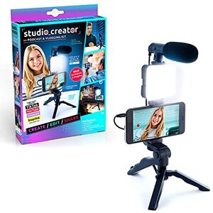 Canal Toys Studio Creator Podcast and Vlogging Kit, Phone Holder, LED Light, Microphone + Tripod, Create Content On The Go, Age 6+ Canal Toys Studio Creator Podcast and Vlogging Kit, Phone Holder, LED Light, Microphone + Tripod, Create Content On The Go, Age 6+
