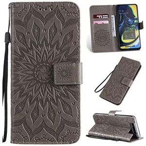 SHUYIT Samsung Galaxy A80 / A90 Case, Sun flower pattern PU Leather Case Bookcase Flip Wallet Case with Stand Card Slots Magnetic Clasp Shockproof Protective Cover for Samsung Galaxy A80 / A90 Shell