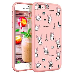 ZhuoFan iPhone 6s Plus Case, iPhone 6 Plus Phone Cases Pink Liquid Silicone with Pattern Shockproof Soft Flexible Gel TPU Rubber Back Cover Skin for Apple 6sPlus / 6Plus Smartphone, Bulldog ZhuoFan iPhone 6s Plus Case, iPhone 6 Plus Phone Cases Pink Liquid Silicone with Pattern Shockproof Soft Flexible Gel TPU Rubber Back Cover Skin for Apple 6sPlus / 6Plus Smartphone, Bulldog
