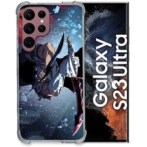 Cokitec Samsung Galaxy S23 Ultra Manga Solo Leveling Sung Epee Tempered Glass Case Cokitec Samsung Galaxy S23 Ultra Manga Solo Leveling Sung Epee Tempered Glass Case