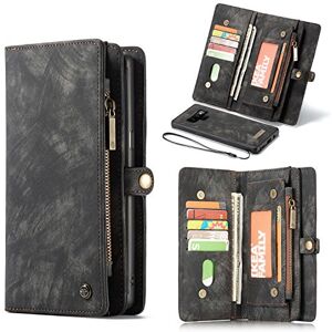 CaseMe Samsung Galaxy Note 9 6.4" Leather Wallet Case, Leather Wallet with Magnetic Phone Case with Zipper, 11 Card slots and Photo Frame slots for Galxy Note9 (Black) CaseMe Samsung Galaxy Note 9 6.4" Leather Wallet Case, Leather Wallet with Magnetic Phone Case with Zipper, 11 Card slots and Photo Frame slots for Galxy Note9 (Black)