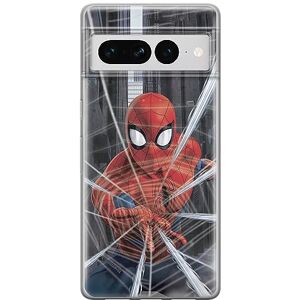 ERT GROUP mobile phone case for Google PIXEL 7 PRO original and officially Licensed Marvel pattern Spider Man 008 optimally adapted to the shape of the mobile phone, case made of TPU ERT GROUP mobile phone case for Google PIXEL 7 PRO original and officially Licensed Marvel pattern Spider Man 008 optimally adapted to the shape of the mobile phone, case made of TPU