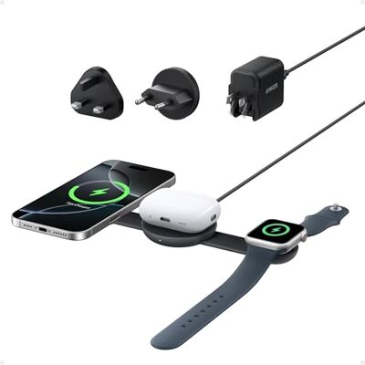 Anker B25M8H11 Wireless Charger - Fast, Travel, 3-in-1 Anker B25M8H11 Wireless Charger - Fast, Travel, 3-in-1