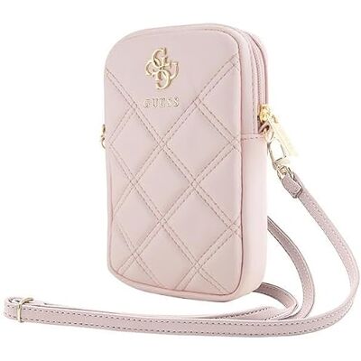 Guess Pink Phone Case with Metal Logo - 4G Guess Pink Phone Case with Metal Logo - 4G