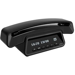 Alcatel ePure Premium Cordless Phone DECT With Answering Machine Classic Design Smart Display Base Large Graphic Display Handsfree Call Barring Black Alcatel ePure Premium Cordless Phone DECT With Answering Machine Classic Design Smart Display Base Large Graphic Display Handsfree Call Barring Black