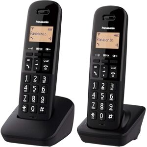 Panasonic KX-TGB612EB Cordless Landline Telephone, with Nuisance Call Blocker and Shock Resistant Handsets, Twin Pack Black Panasonic KX-TGB612EB Cordless Landline Telephone, with Nuisance Call Blocker and Shock Resistant Handsets, Twin Pack Black