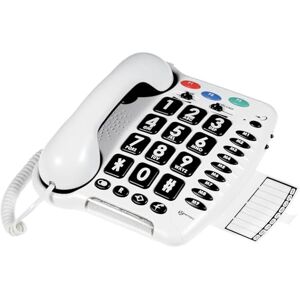 Geemarc CL100 Big Button Corded Telephone with Loud Receiving Volume and One-touch Memories for Seniors Hearing Aid Compatible Low to Medium Hearing Loss UK Version Geemarc CL100 Big Button Corded Telephone with Loud Receiving Volume and One-touch Memories for Seniors Hearing Aid Compatible Low to Medium Hearing Loss UK Version