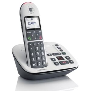 Motorola CD5011 Cordless Landline House Phone, Home Phone, Big Buttons, Nuisance Call Blocking, Answer Machine, Amplification button, HAC, Single Handset Pack Motorola CD5011 Cordless Landline House Phone, Home Phone, Big Buttons, Nuisance Call Blocking, Answer Machine, Amplification button, HAC, Single Handset Pack