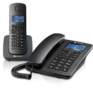 Motorola C4201 Corded & Cordless Home Phone Combo, Landline House Phone, Home Office Phone Motorola C4201 Corded & Cordless Home Phone Combo, Landline House Phone, Home Office Phone