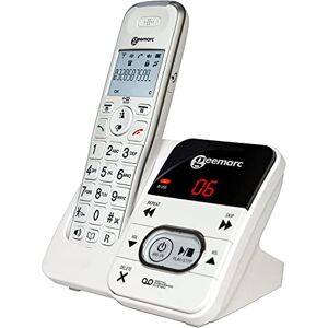 Geemarc Amplidect 295 Amplified Cordless Home Telephone with Answering Machine and Extra Large Buttons for Seniors Low to Medium Hearing Loss Hearing Aid Compatible UK Version Geemarc Amplidect 295 Amplified Cordless Home Telephone with Answering Machine and Extra Large Buttons for Seniors Low to Medium Hearing Loss Hearing Aid Compatible UK Version