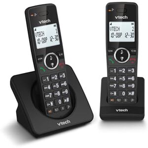 VTech ES2001 DECT Cordless Phone with Nuisance Call Blocker,Easy-to-Read Backlit Display,ECO Mode,Landline Phone with 18 Hours Talk-time,Volume Booster,Handsfree Speakerphone,Speed Dial,Twin Handset VTech ES2001 DECT Cordless Phone with Nuisance Call Blocker,Easy-to-Read Backlit Display,ECO Mode,Landline Phone with 18 Hours Talk-time,Volume Booster,Handsfree Speakerphone,Speed Dial,Twin Handset