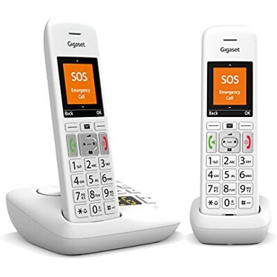 Siemens E390A Twin Big Button Home Cordless Phone with Answer Machine, Nuisance Call Block and Hearing Aid Compatibility Siemens E390A Twin Big Button Home Cordless Phone with Answer Machine, Nuisance Call Block and Hearing Aid Compatibility