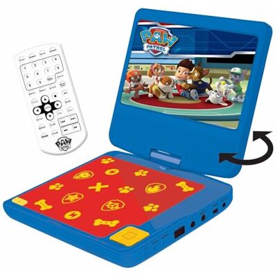 Lexibook Paw Patrol Portable DVD Player DVDP6PALXB 7-inch LCD, speakers, rechargeable battery Lexibook Paw Patrol Portable DVD Player DVDP6PALXB 7-inch LCD, speakers, rechargeable battery