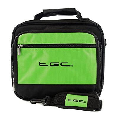 TGC Logik L10SPDVD17 Portable DVD Player Twin Compartment Case Bag by ® (Green & Black) TGC Logik L10SPDVD17 Portable DVD Player Twin Compartment Case Bag by ® (Green & Black)